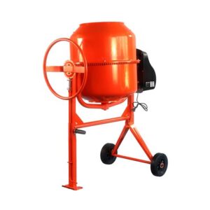 Blim Hormigonera de 160 Litros - Potencia 650W - Velocidad Mezclado 28rpm - Corona de Acero Fundido - 116x73x115cm - Color Naranja