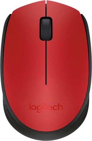 Logitech M171 Raton Inalambrico 1000dpi - 3 Botones - Uso Ambidiestro - Color Rojo