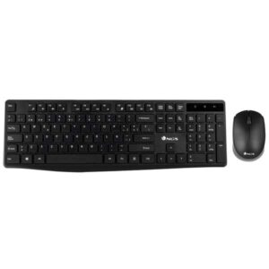 NGS Allure Pack Inalambrico USB Teclado Multimedia + Raton 1200dpi 3 Botones - Uso Ambidiestro - Color Negro