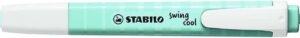 Stabilo Swing Cool Pastel Marcador Fluorescente - Cuerpo Plano - Punta Biselada - Trazo entre 1 y 4mm - Tinta con Base de Agua - Color Toque de Turquesa