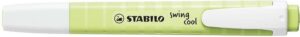 Stabilo Swing Cool Pastel Marcador Fluorescente - Cuerpo Plano - Punta Biselada - Trazo entre 1 y 4mm - Tinta con Base de Agua - Color Chispa de Lima