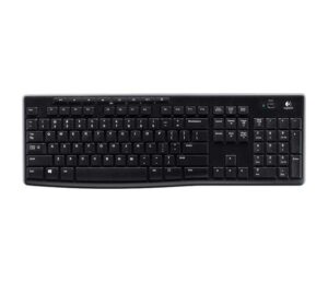 Logitech K270 Teclado Inalambrico USB - Resistente a Salpicaduras - Teclas de Acceso Rapido - Color Negro