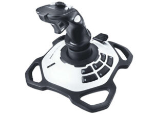 Logitech Extreme 3D Pro Joystick USB - 12 Botones Programables - Disparador Rapido - Ergonomico - Base Solida y Estable - Color Blanco/Negro
