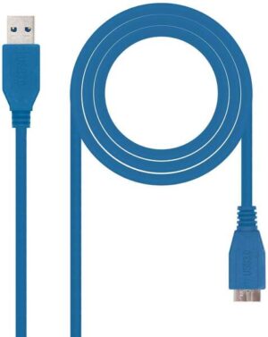 Nanocable Cable USB-A 3.0 Macho a Micro-USB 3.0 Macho 1m - Color Azul