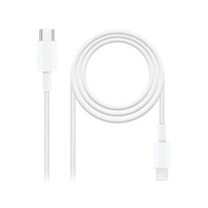 Nanocable Cable USB-C Macho a Lightning Macho 2m - Color Blanco