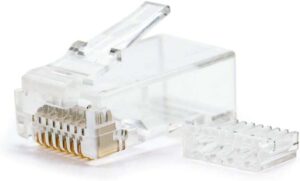Nanocable Pack de 10 Conectores RJ45 8 Hilos Cat.6 - Color Transparente