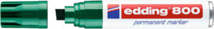 Edding 800 Rotulador Permanente - Punta Biselada - Trazo entre 4 y 12 mm. - Recargable - Secado Instantaneo - Color Verde