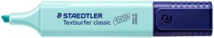 Staedtler Textsurfer Classic 364 Pastel Marcador Fluorescente - Punta Biselada - Trazo entre 1 - 5mm - Tinta con Base de Agua - Color Menta