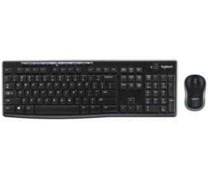 Logitech MK270 Pack Inalambrico USB Teclado Multimedia + Raton 1000dpi 3 Botones - Uso Ambidiestro - Color Negro