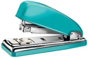 Petrus 226 WOW Grapadora Metalica + Caja de 200 Grapas - Hasta 30 Hojas - Grapado Cerrado, Abierto y Clavado - Color Turquesa Metalizado