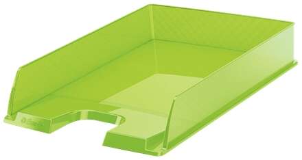 Esselte Europost Bandeja Portadocumentos - Plastico Transparente - Formato Vertical - A4 - Color Verde Transparente