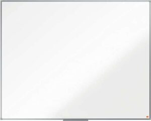 Nobo Essence Pizarra de Melamina 1500x1200mm - Marco de Aluminio Anodizado - Bandeja para Rotuladores - Color Blanco
