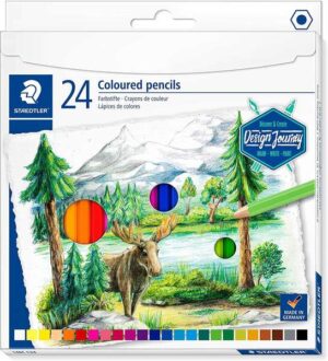 Staedtler 146C Pack de 24 Lapices de Colores - Mina Suave - Colores Surtidos