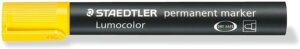 Staedtler Lumocolor 352 Rotulador Permanente - Punta Redonda - Trazo 2mm Aprox - Capuchon con Clip - Secado Rapido - Color Amarillo