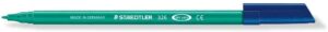 Staedtler Noris 326 Rotulador de Punta Fina - Trazo 1mm Aprox - Tina Base de Agua - Color Verde