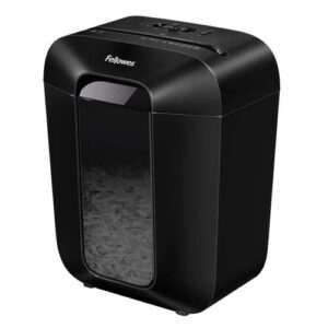 Fellowes LX45 Destructora de Papel Manual Corte en Particulas P-4 - Destruye hasta 8 Hojas - Papelera de 17L - Color Negro