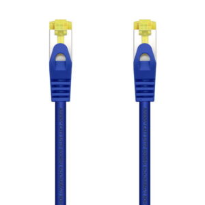 Aisens Cable de Red Latiguillo RJ45 LSZH Cat.7 600 MHz S/FTP PIMF AWG26 - 25cm - Color Azul
