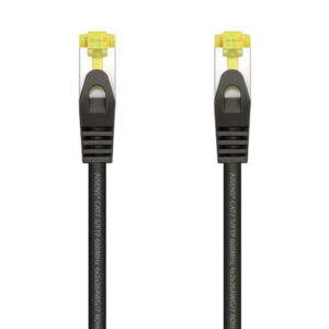 Aisens Cable de Red Latiguillo RJ45 LSZH Cat.7 600 MHz S/FTP PIMF AWG26 - 1.0M - Color Negro