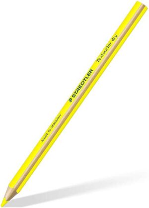 Staedtler Textsurfer Dry 128 64 Lapiz Fluorescente de Color Triangular - Mina de 4mm - Madera de Bosques Sostenibles - Color Amarillo Neon
