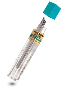 Pentel Hi-Polymer Tubo de 12 Minas de Grafito - Dureza HB - Trazo 0.7mm -  Alta Resistencia