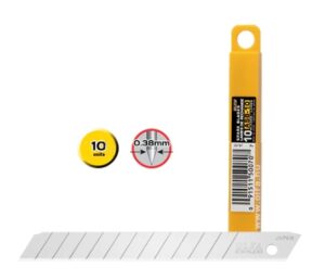 Olfa Pack de 10 Cuchillas de Respuesto para Cutters Olfa - 12 Segmentos - Ancho 9mm