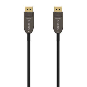 Aisens Cable DisplayPort AOC V1.4 8K@60HZ 4K@120Hz 4:4:4 32.4GBPS - DP/M-DP/M - 20M - Color Negro