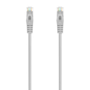 Aisens Cable de Red Latiguillo RJ45 LSZH Cat.6A 500 MHZ UTP AWG24 - 20m - Libre de Halogenos - 10 Gigabit/s - Color Gris