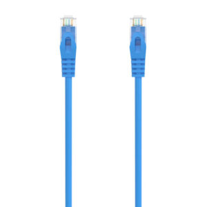 Aisens Cable de Red Latiguillo RJ45 LSZH Cat.6A 500 MHZ UTP AWG24 - 1m - Libre de Halogenos - 10 Gigabit/s - Color Azul