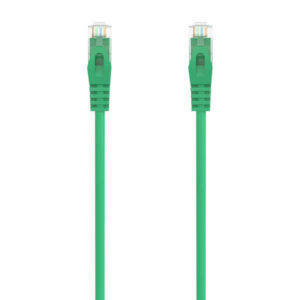 Aisens Cable de Red Latiguillo RJ45 LSZH Cat.6A 500 MHZ UTP AWG24 - 1.5m - Libre de Halogenos - 10 Gigabit/s - Color Verde