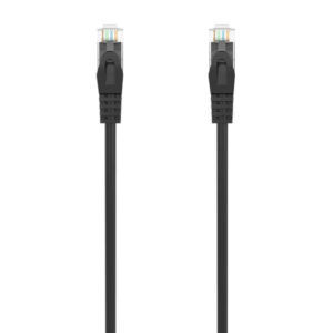 Aisens Cable de Red Latiguillo RJ45 LSZH Cat.6A 500 MHZ UTP AWG24 - 3m - Libre de Halogenos - 10 Gigabit/s - Color Negro