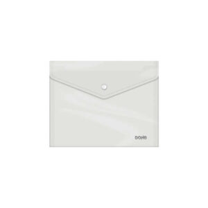 Dohe Sobre Portadocumentos A5 - Cierre de Broche - Polipropileno Cristal Transparente 150 Micras - Transparente