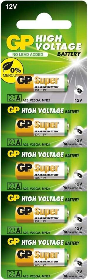 GP Pack de 5 Pilas Alcalinas 23A 12V