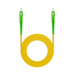 Nanocable Cable Fibra SC/APC-SC/APC Monomodo LSZH  2m - Color Amarillo
