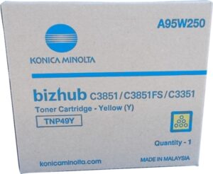 Konica Minolta TNP49 Amarillo Cartucho de Toner Original - TNP49Y/A95W250
