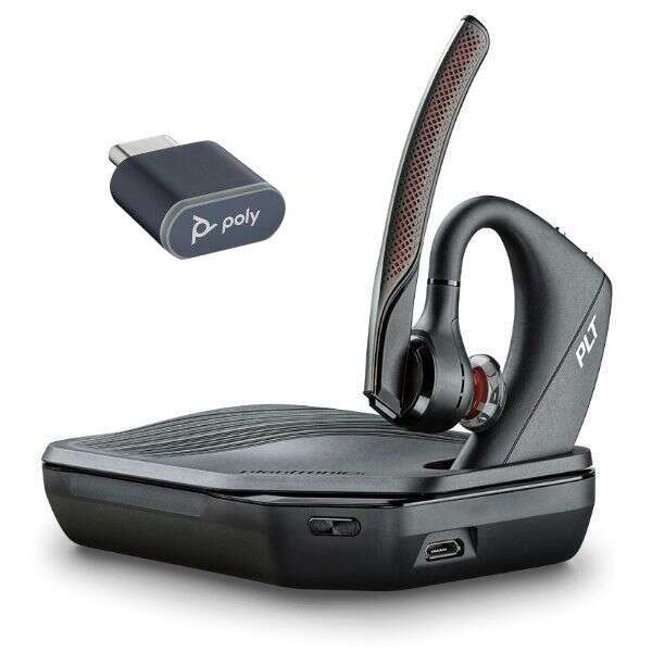 Poly Voyager Legend 50 – Cuffie Bluetooth Con NoiseBlockAI, Cancellazione Del Vento WindSmart E Sensori Intelligenti