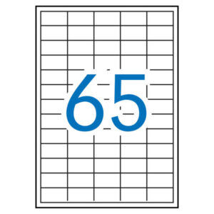 Apli Etiquetas Blancas Permanentes 38.0 x 21.2mm 10 Hojas