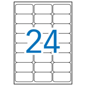 Apli Pack de 480 Etiquetas Naranja Fluorescente 64x33.9mm - 20 Hojas por 24 Etiquetas - Adhesivo Permanente - Cantos Romos - Color Naranja