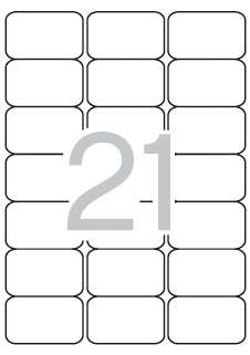 Apli Etiquetas Translucidas Resistentes Intemperie 63.5 x 38.1mm 20 Hojas