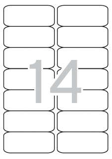 Apli Etiquetas Translucidas Resistentes Intemperie 99.1 x 38.1mm 20 Hojas