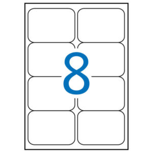 Apli Etiquetas Blancas Resistentes Intemperie 99.1 x 67.7mm 20 Hojas