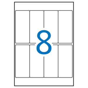 Apli Etiquetas A5 Blancas 36.0 x 82.0mm 15 Hojas
