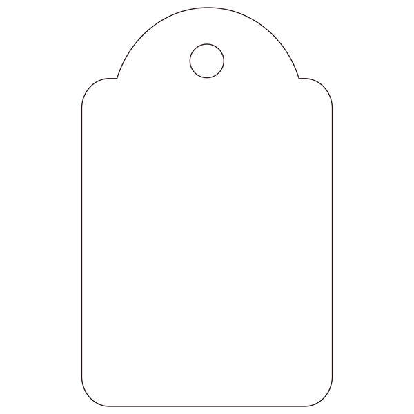 Apli Etiquetas Colgantes Blancas 22 x 35mm 500 U.
