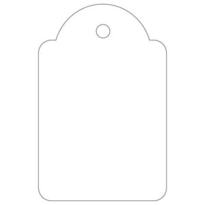 Apli Pack de 500 Etiquetas Colgantes 28x43mm - Agujero Preperforado - Con Hilo de Poliester Blanco - Color Blanco