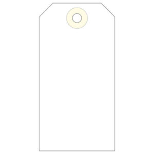 Apli Pack de 1.000 Etiquetas con Arandela 100x51mm - Cartulina de 160 g/m² - Color Crema