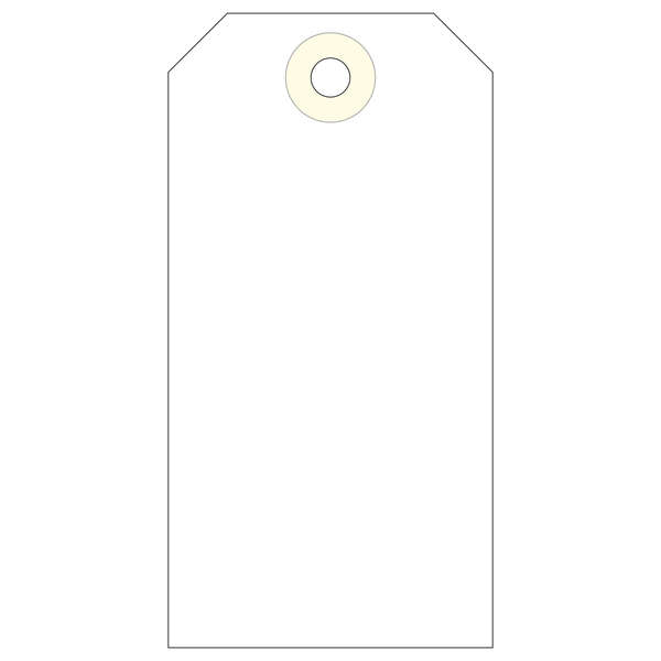 Apli Pack de 1.000 Etiquetas con Arandela 100x51mm - Cartulina de 160 g/m² - Color Crema