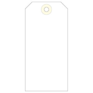 Apli Pack de 1.000 Etiquetas con Arandela 120x57mm - Cartulina de 160g/m² - Arandela Reforzada - Color Crema