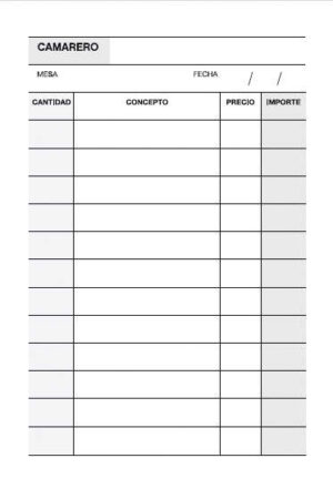 Apli A-140 Talonario Camarero Bolsillo Vertical Duplicado - Tamaño 90x140mm - Papel Autocopiativo - 50 Hojas - Color Original Blanco, Copia Amarillo