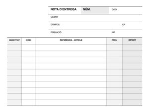 Apli A-79 CAT Talonario Entrega 1/8 Apaisado Duplicado Catalan - Papel Autocopiativo - Color Blanco