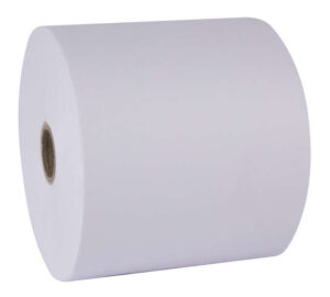 Apli Papel Electra Rollo - 57x65x12mm - Resistente al Agua y al Desgarro - Ideal para Etiquetas y Señalizacion - Blanco