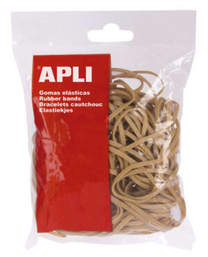 Apli Gomas Elasticas Ø 200x3 mm - 100g - 70% Caucho Natural - Gran Elasticidad y Resistencia